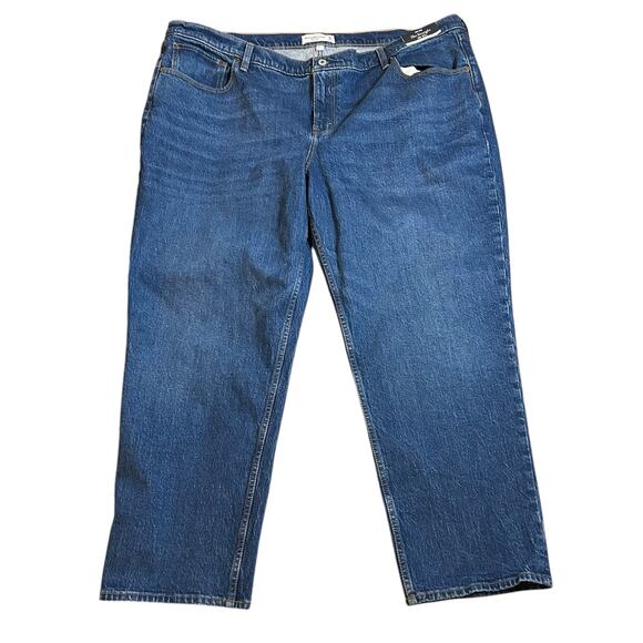 Abercrombie & Fitch Jeans Curve Love The Straight Mid Rise Size 36 Boho Preppy - Picture 1 of 5